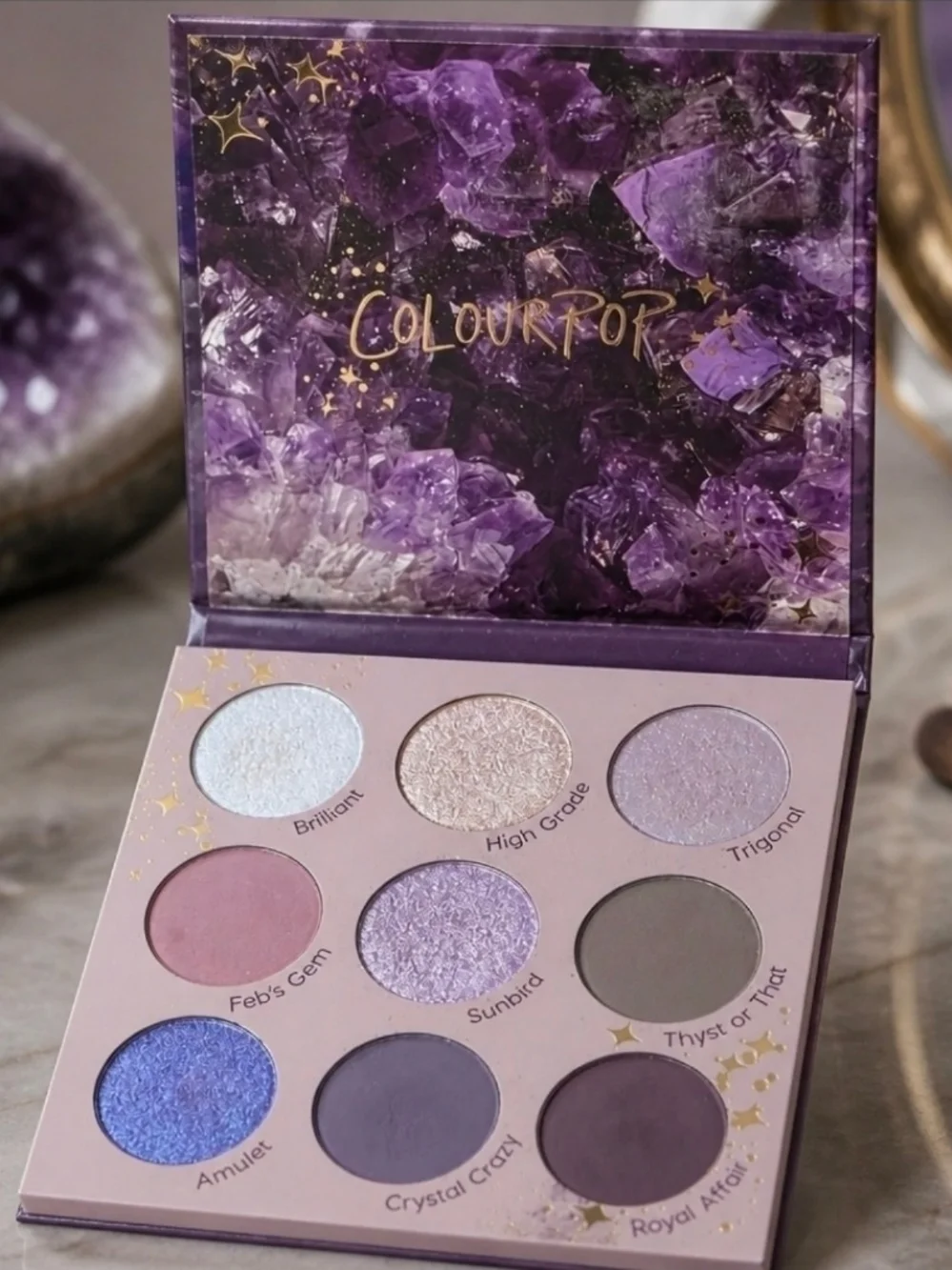 ColourPop Purple & Lilac Gemstone Eyeshadow Palette